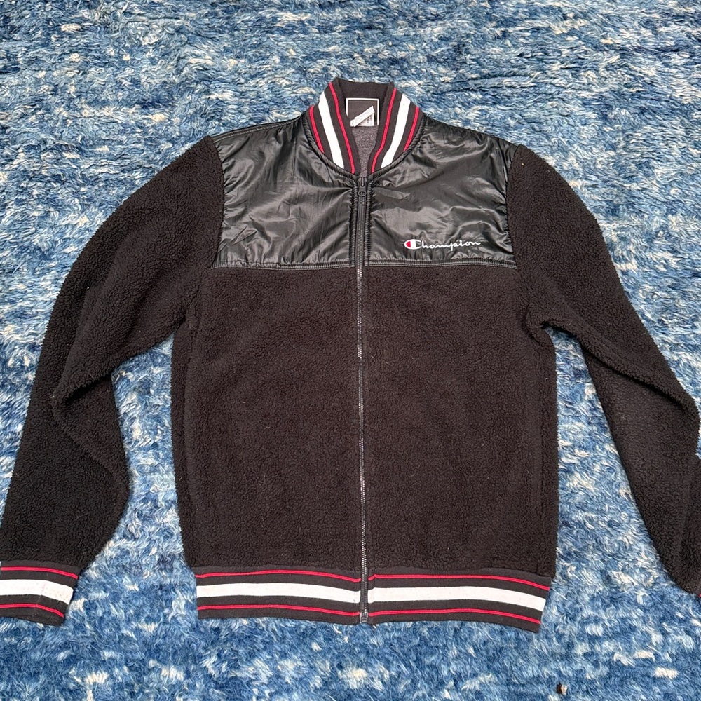 Champion Black and red Fleece Jacket